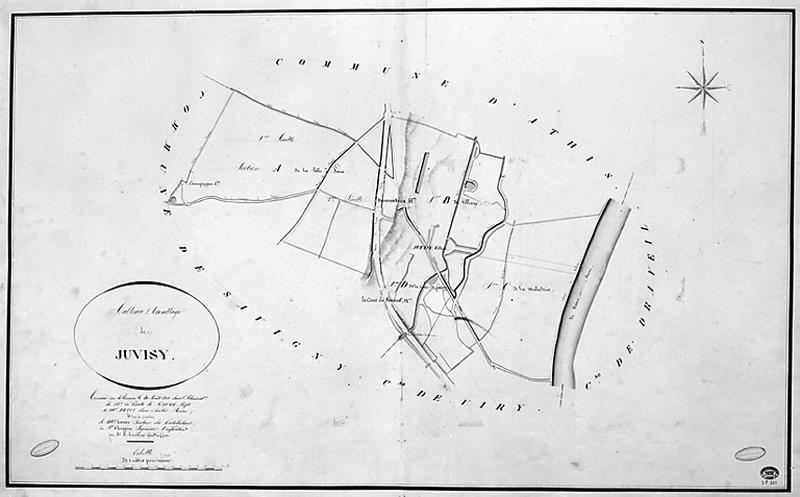 Cadastre napoléonien : tableau d'assemblage, 1811.