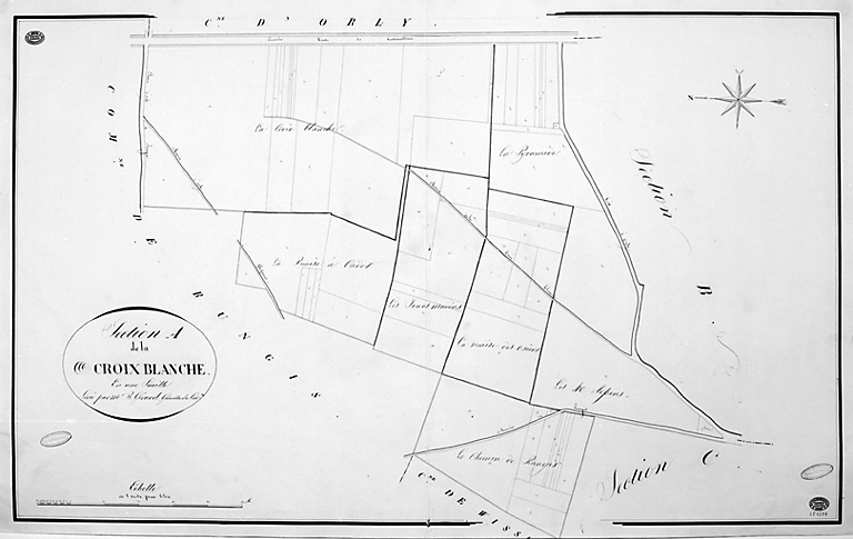 Cadastre napoléonien : section A, Croix Blanche, 1811.
