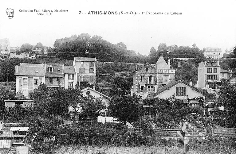 Villas et pavillons le long de la rue du Coteau (puis Caron).