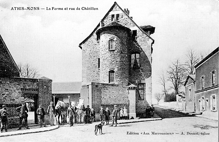 La ferme et la rue de Châtillon.