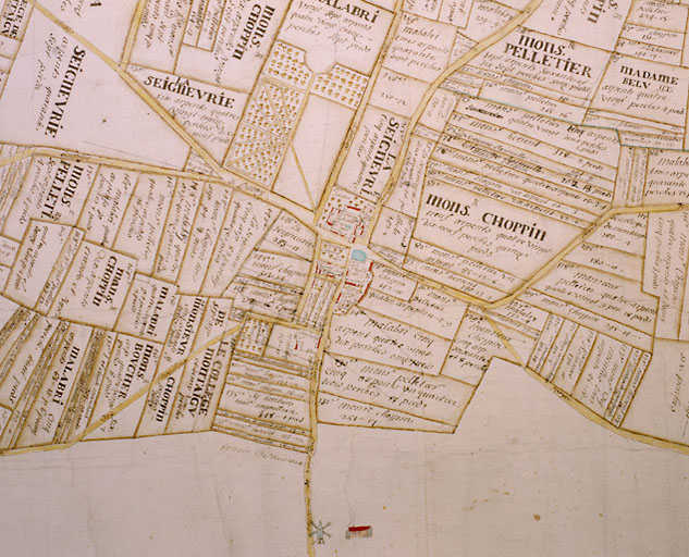 'Plan de la terre et seigneurie de Paray..' [18e siècle].