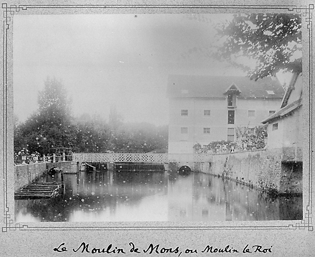 Le moulin en 1887, au moment de son acquisition par la famille de Courcel.