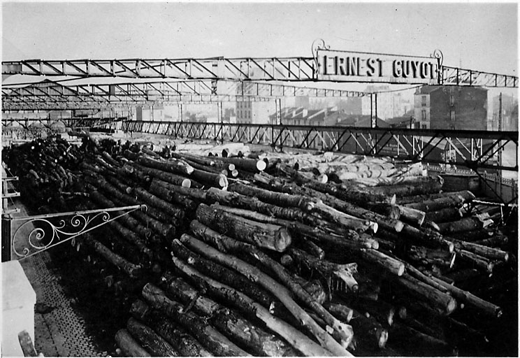 Chantier découvert, vers 1910