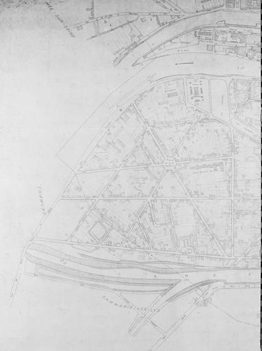 Plan de Melun sud : partie gauche.