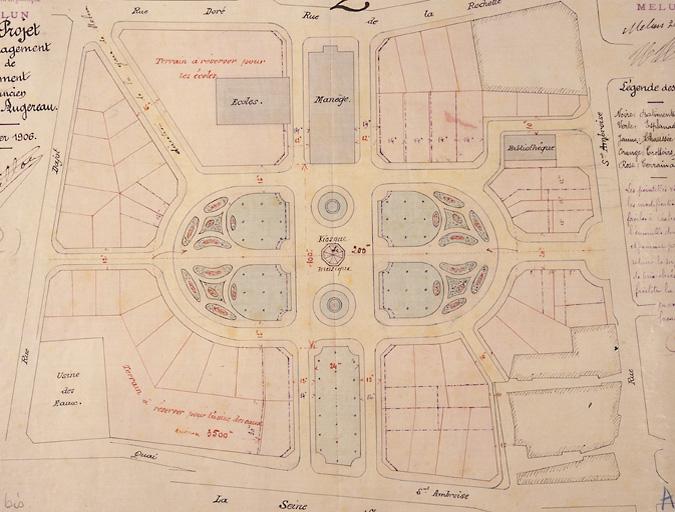 Projet pour le lotissement de l'ancien quartier Augereau.