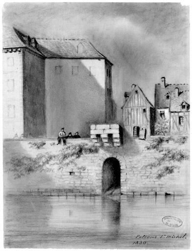 La poterne Saint-Michel, en 1830.