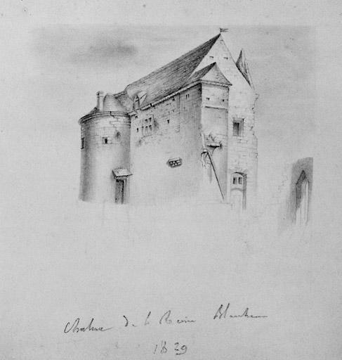 Le château de la Reine Blanche, en 1829.