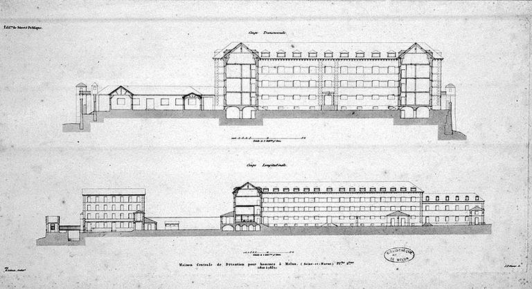 'Maison centrale de détention pour hommes à Melun (Seine-et-Marne). 1812 à 1832.'