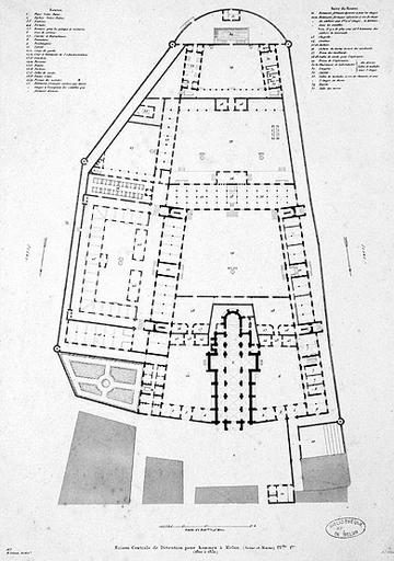 'Maison centrale de détention pour hommes à Melun (Seine-et-Marne). 1812 à 1832.'