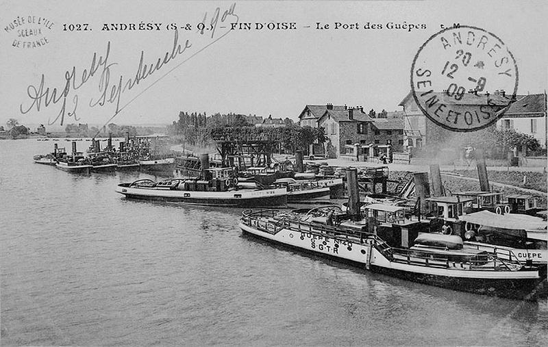 le port des 'Guêpes' à Andrésy-Fin d' Oise