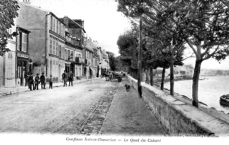 Vue du quai du Cahart.