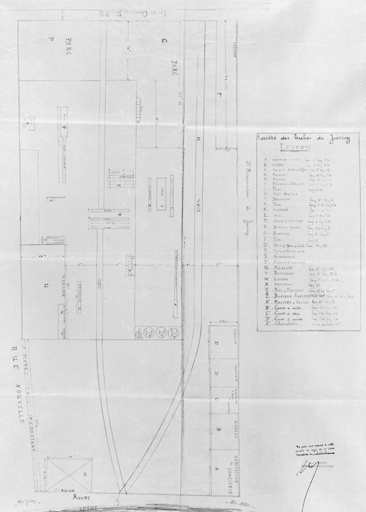 Plan d'ensemble des bâtiments de la Société des Tubes de Juvisy, 1935.