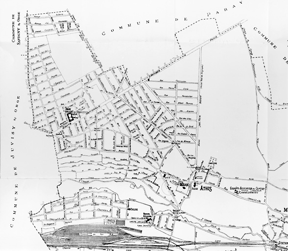 Plan des lotissements du plateau et du quartier du Val ; s. d. [vers 1930].