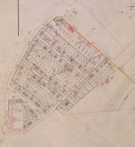 Cadastre de 1908 révisé en 1933 : feuille n° 20. Athis-Val, le Cottage.