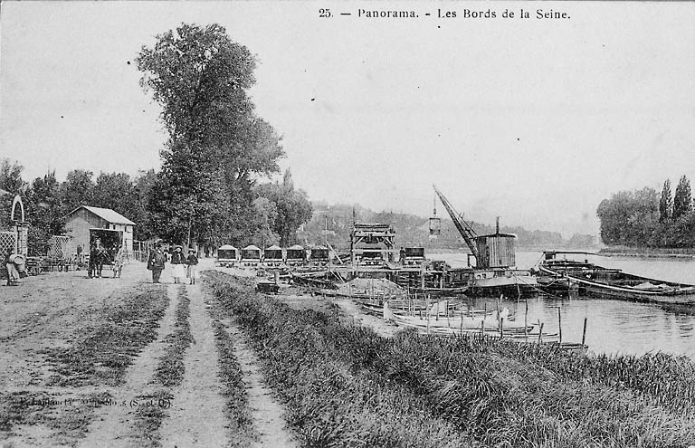 Les entrepôts de charbon avant la guerre de 1914.