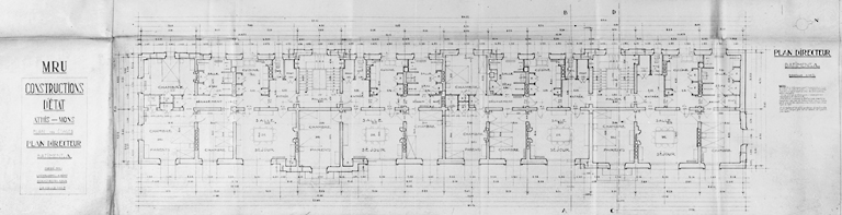 Plan directeur du bâtiment A ; s.d.