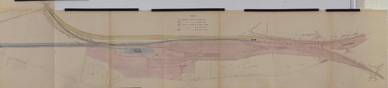 Gare de Juvisy-triage : Doublement des voies principales entre Paris et la bifurcation de Vendôme : plan des limites de communauté. 11 août 1903