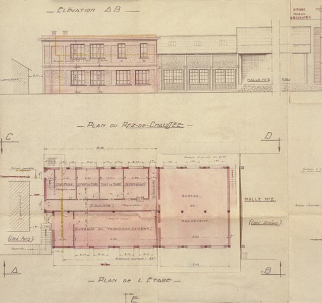 Logement dortoir-réfectoire de cheminots