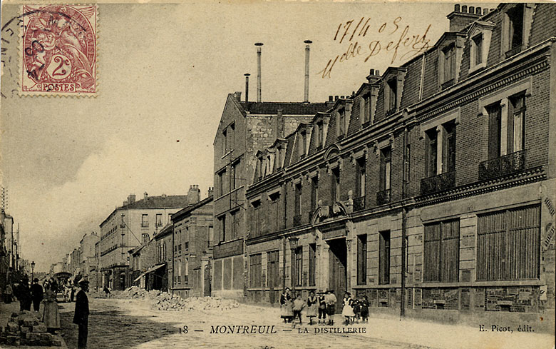 Vue de la rue de Paris, vers 1905.