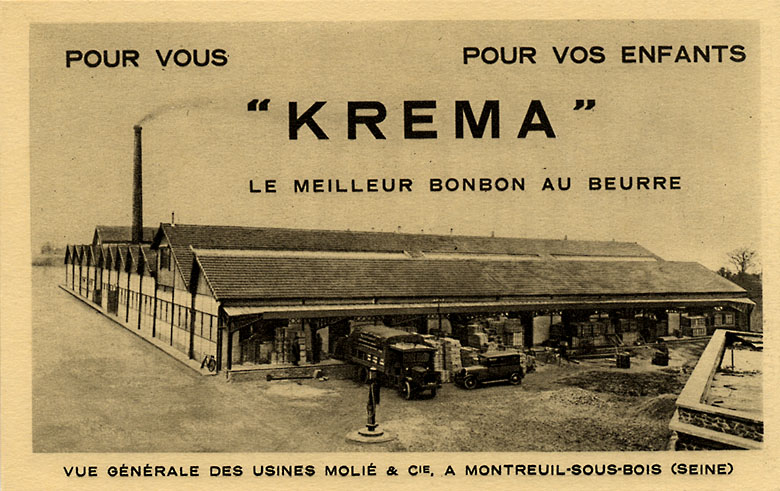 Vue d'ensemble de l'usine, vers 1930.