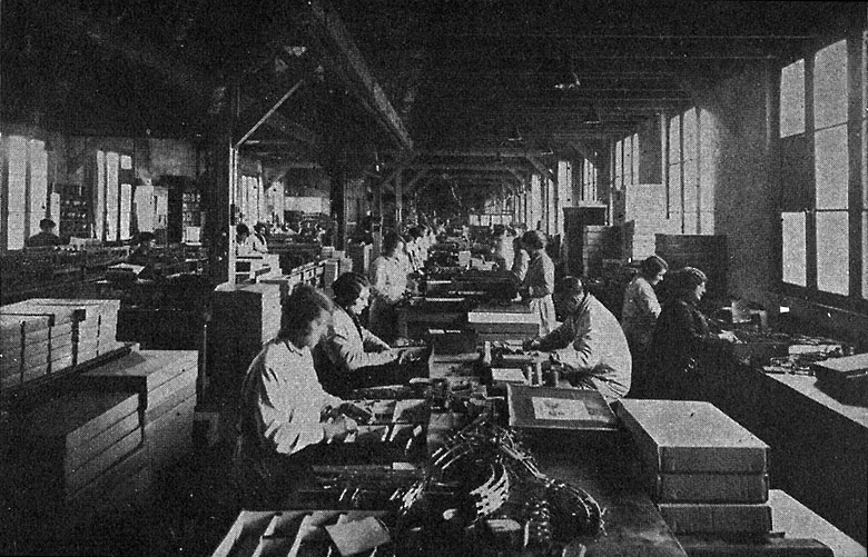 grand atelier des chemins de fer, vers 1920