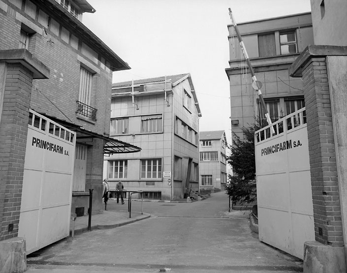 Vue de l'entrée du site