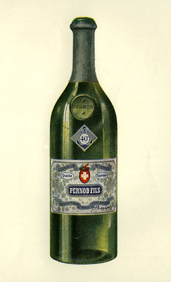 Bouteille d'anis Pernod fils, vers 1930