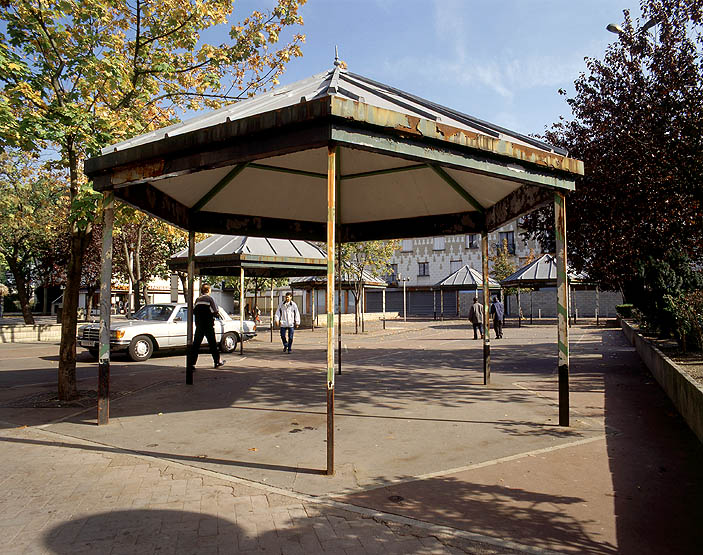 La place du marché : vue d'ensemble