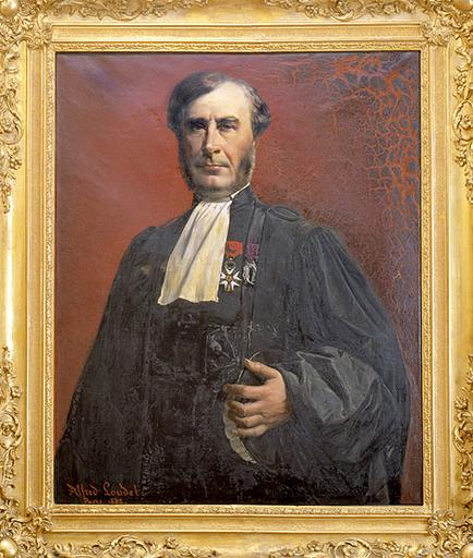 Tableau : Portrait d'un président du tribunal