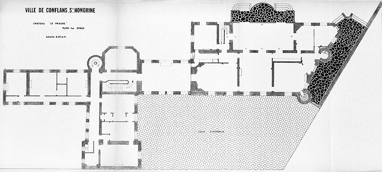 Plan du 1er étage.