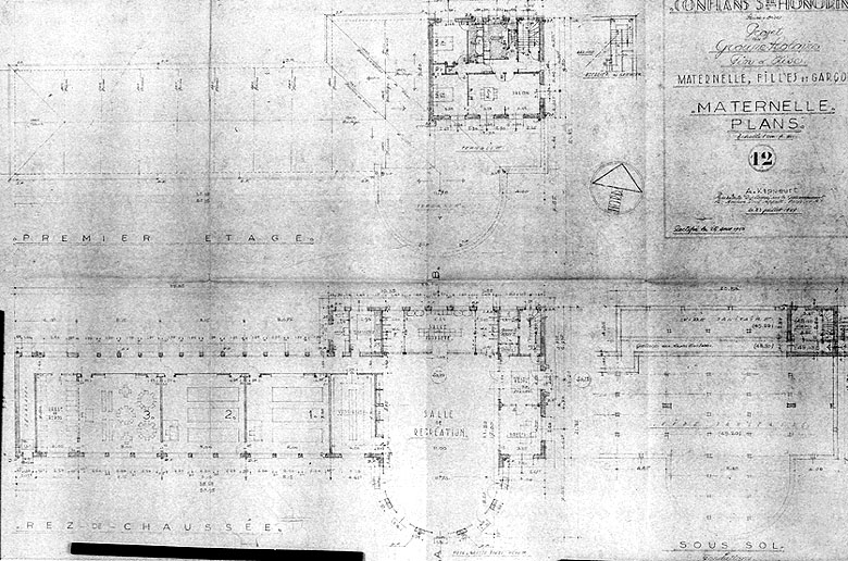 Plans de l'école maternelle.