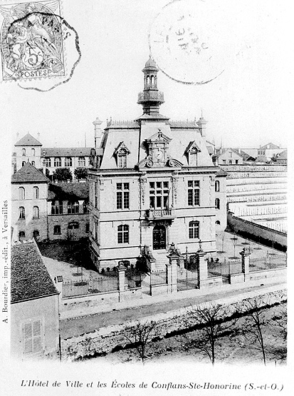 Vue du quartier de la mairie.