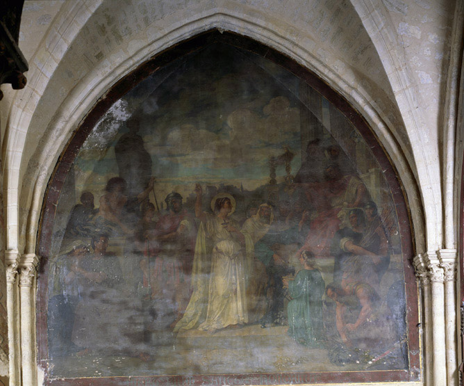 Peinture monumentale : le Martyre de sainte Honorine