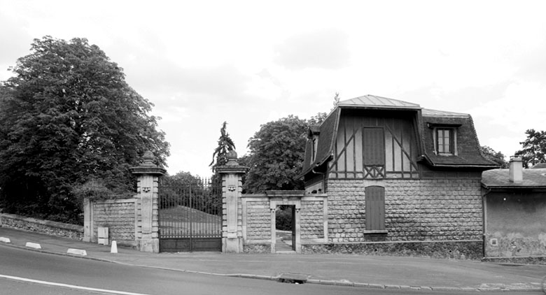 Vue de l'ancienne entrée principale.