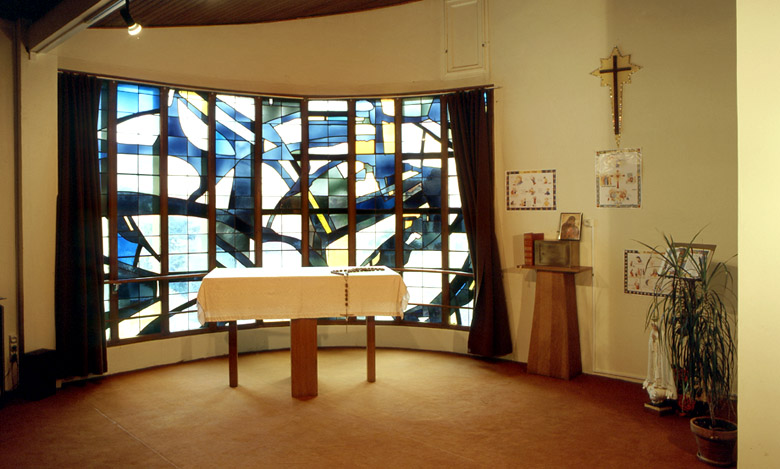Vue intérieure de la chapelle.