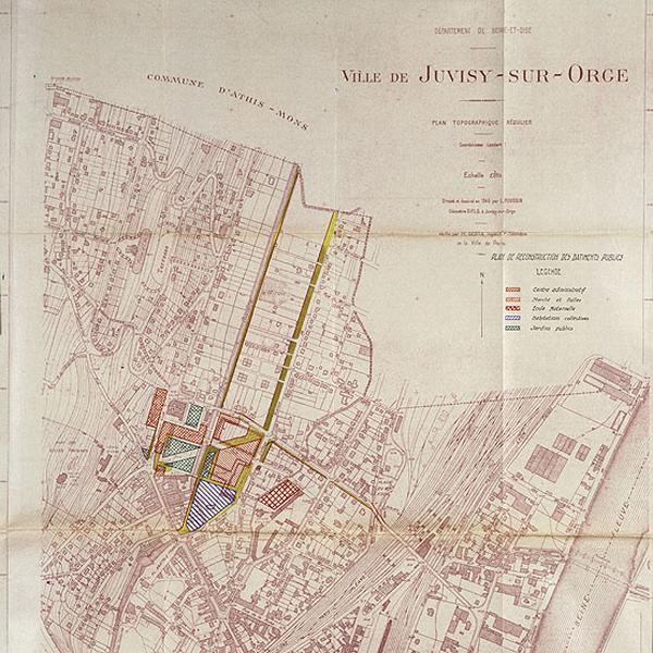 Plan de reconstruction des bâtiments publics sinistrés, s.d., s.n.