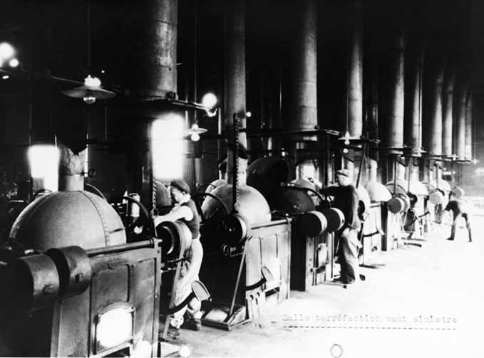 La salle de torréfaction avant le sinistre.