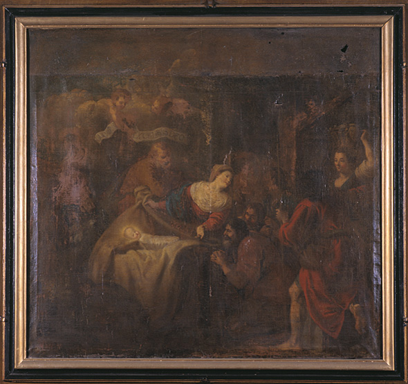 Tableau : l'Adoration des bergers