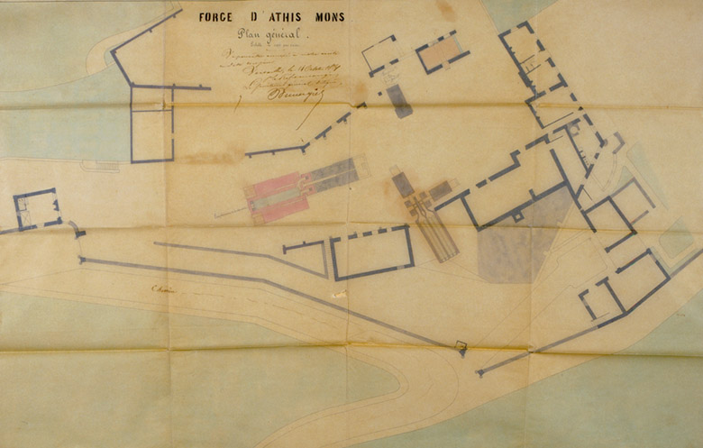 Plan général du 14 octobre 1861 ; calque.