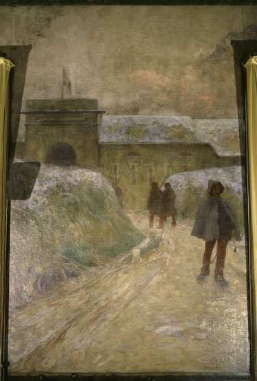 Tableau (tableau mural de la salle des fêtes) : pro Patria