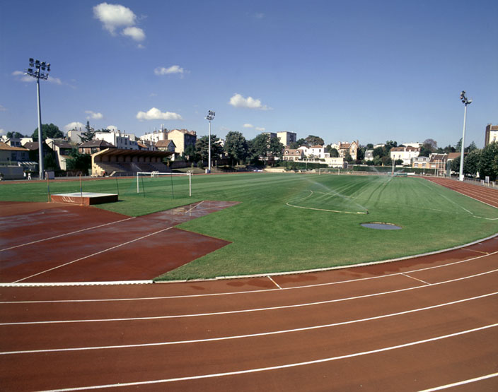 Vue d'ensemble des installations sportives.