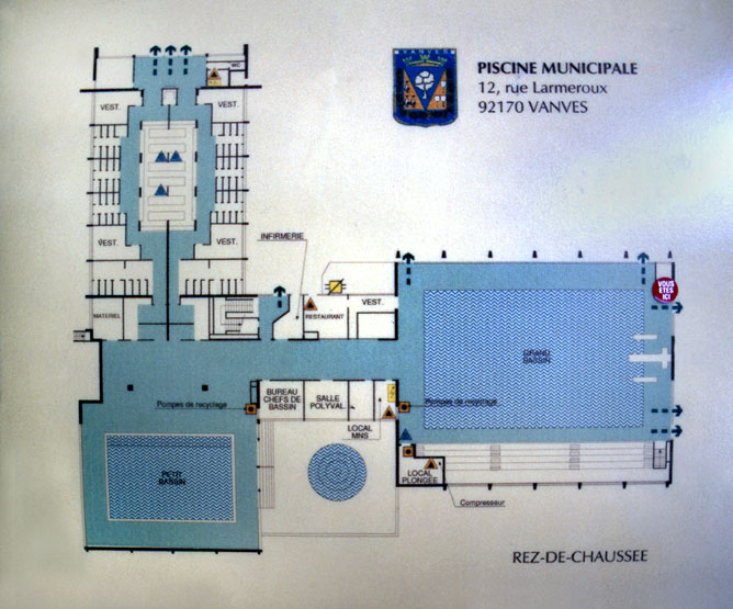 Plan d'ensemble de l'établissement.