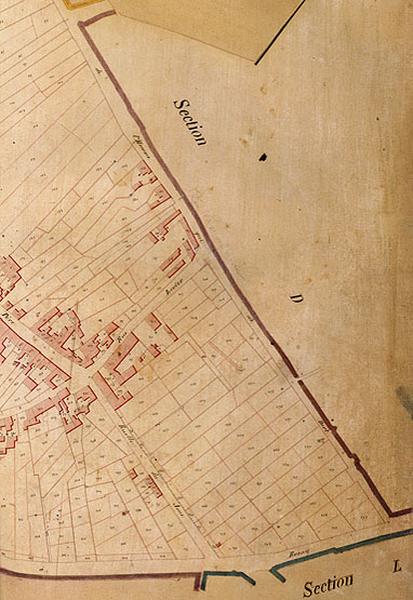 Plan commandé par le préfet Rambuteau : section AG, dite de la rue Haute-Saint-Pierre (4e feuille).