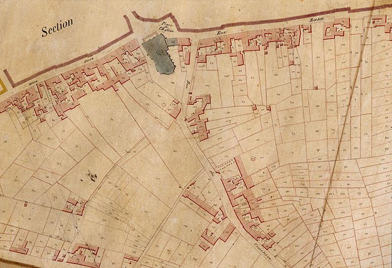 Plan commandé par le préfet Rambuteau : section AG, dite de la rue Haute-Saint-Pierre (5e feuille).