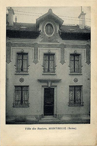 Villa des rosiers, carte postale, sans date