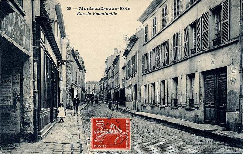 Montreuil-sous-bois. Rue de Romainville.