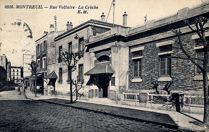 Montreuil. Rue Voltaire. La crèche.