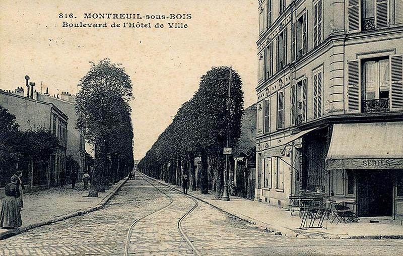 Montreuil-sous-bois. Boulevard de l'Hôtel de Ville.