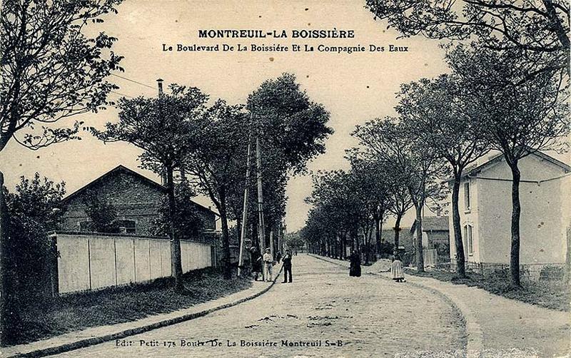 Le boulevard de la Boissière et la Compagnie des eaux.