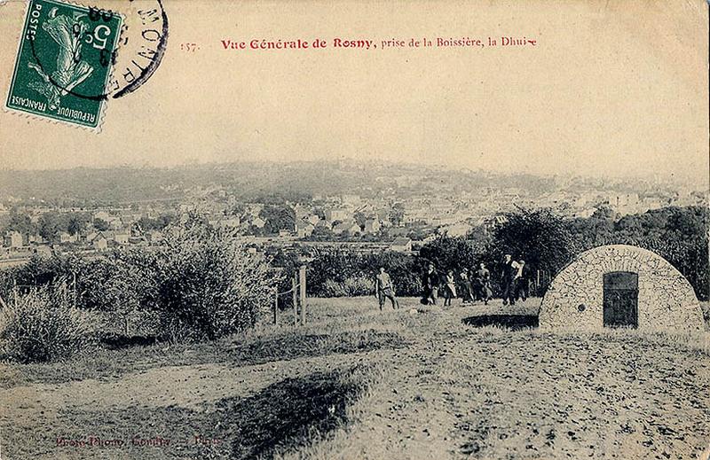 Vue générale de Rosny, prise de la Boissière. La Dhuys.